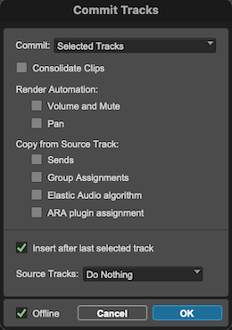 Commit Dialog